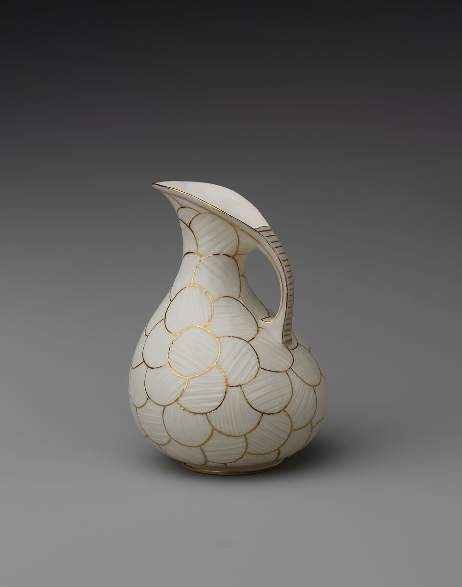 Pitcher, Ott and Brewer (American, Trenton, New Jersey, 1871–1893), Porcelain, American 