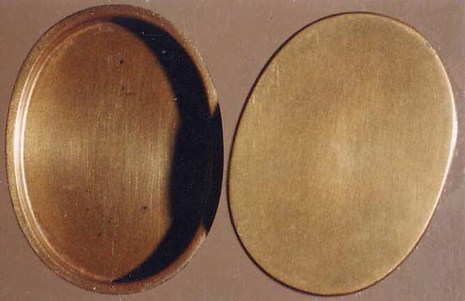 Case (Inrō) with Design of Thatched Building in Hilly Landscape with Trees and Waves with Nestuke of Thatched Building in a Landscape, Lacquered wood with gold, silver maki-e, cut-out gold foil, Japan