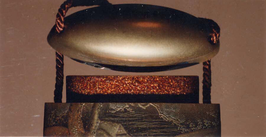 Case (Inrō) with Design of Winding River, Birds in Flight, Trees and Clouds, Lacquer, kinji, gold, silver, black and brown hiramakie, nashiji and togidashi; Interior: nashiji and fundame, Japan