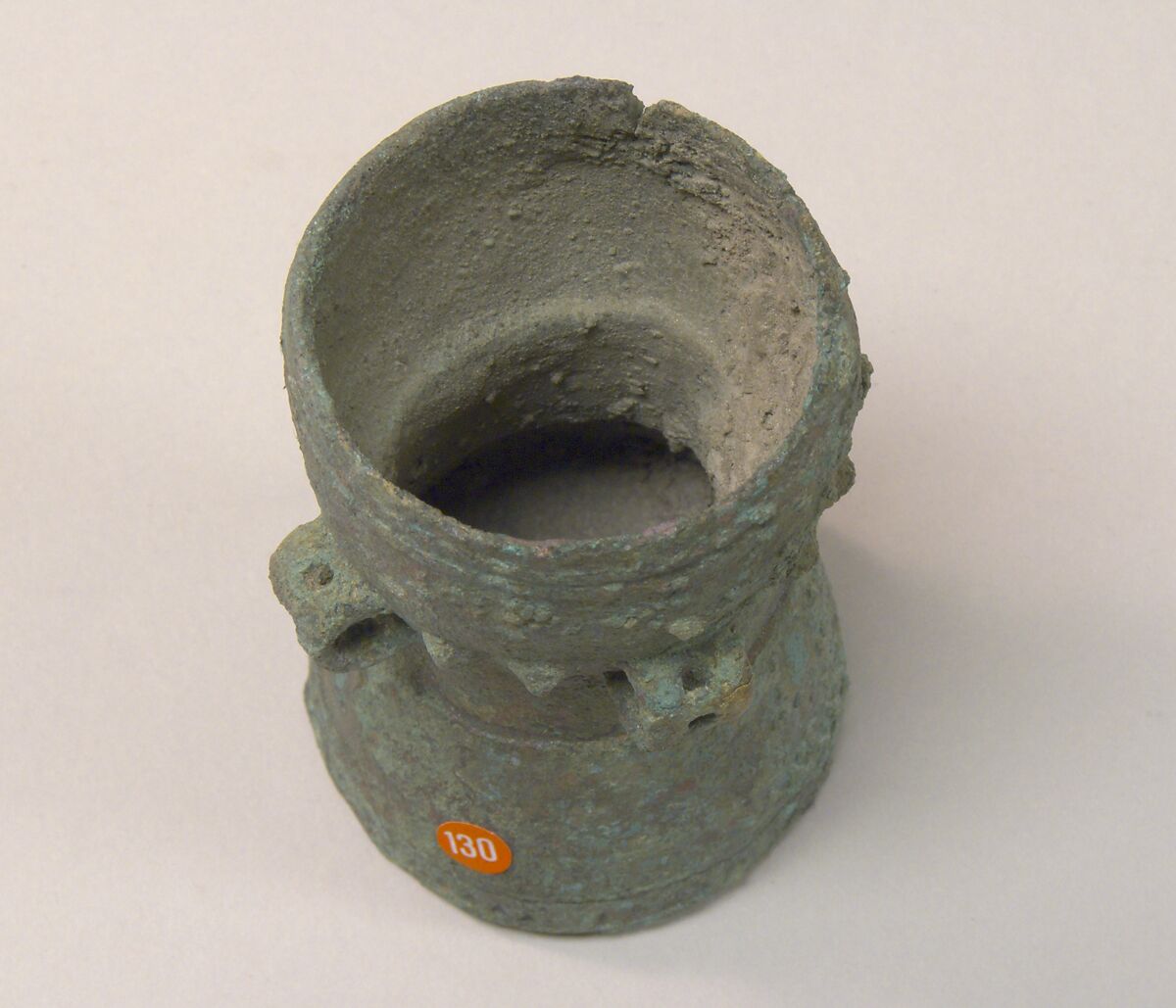 Lime Container in the Shape of a Drum, Bronze, Indonesia