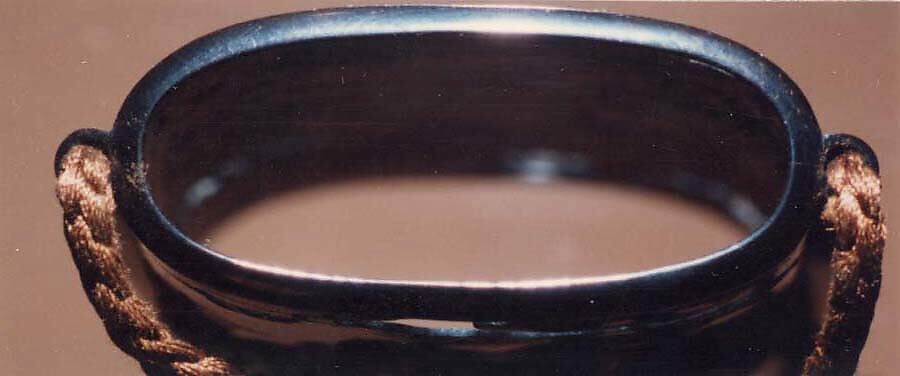 Case (Inrō) with Design of Courtier Playing Flute among Autumn Grasses (obverse); An Assassin (reverse), Metal, shakudo, silver metal, incised, pierced, applied metals; Interior: silver metal, Japan