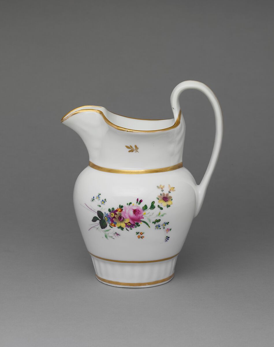 Pitcher, Tucker Factory (1826–1838), Porcelain, American 