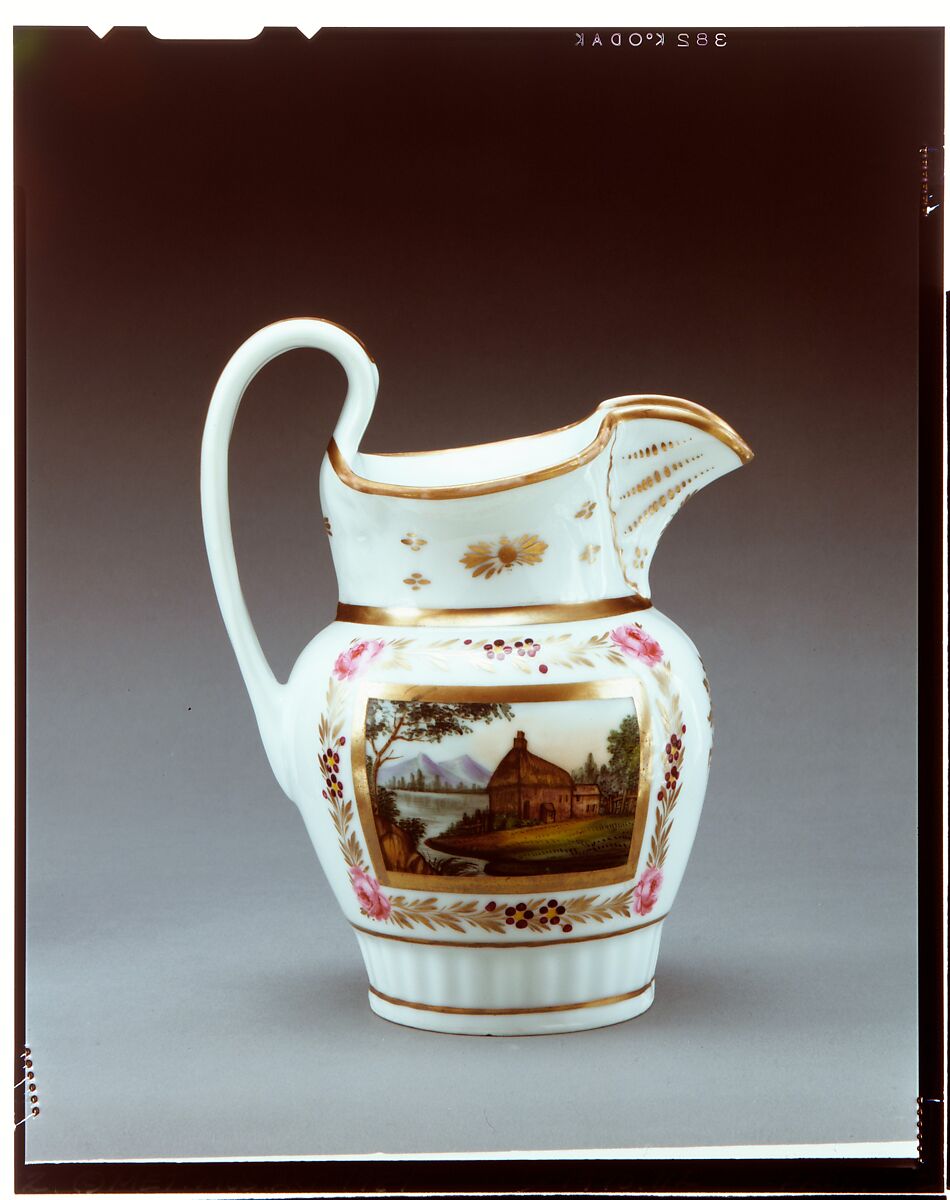 Pitcher, Tucker Factory (American, 1826–1838), Porcelain, American