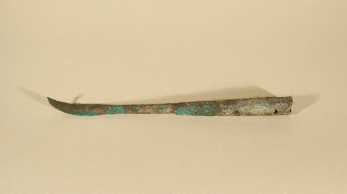Curved Blade, Bronze, China 