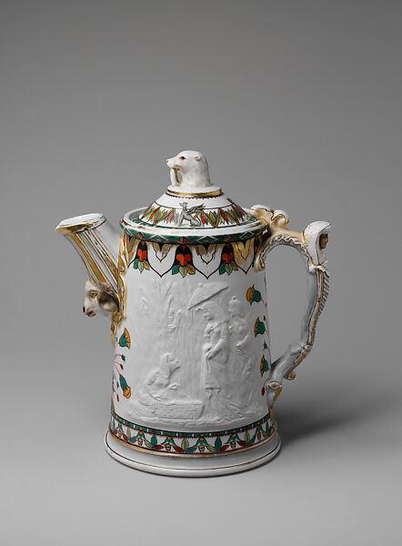Pitcher, Union Porcelain Works (1863–1922), Porcelain, American 