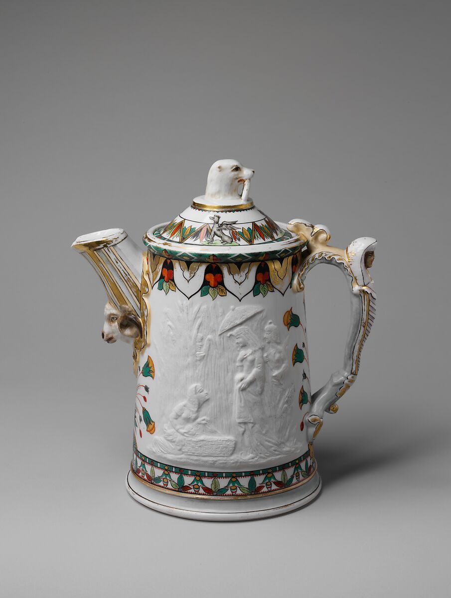 Pitcher, Union Porcelain Works (American, 1863–1922), Porcelain, American