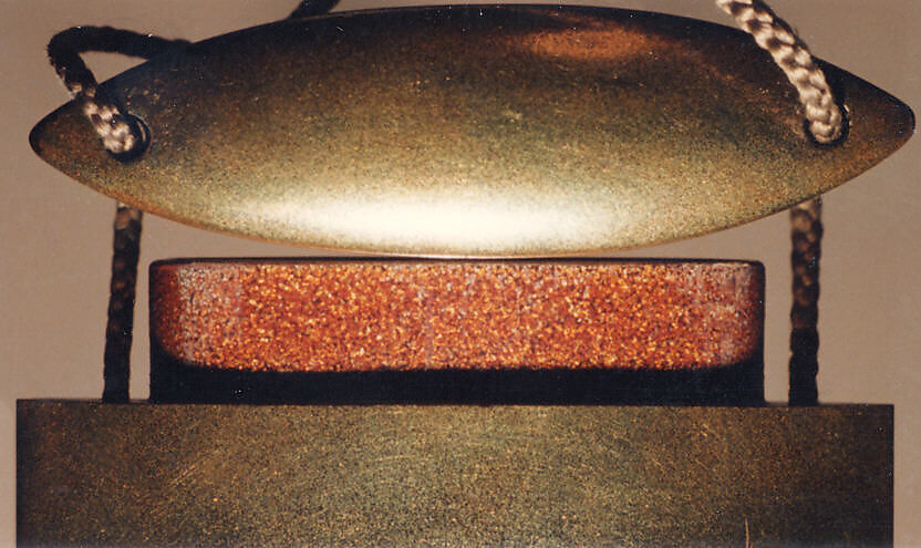 Case (Inrō) with Design of People Riding in Ferryboats, Lacquer, fundame, nashiji, gold and colored hiramakie; Interior: nashiji and fundame, Japan