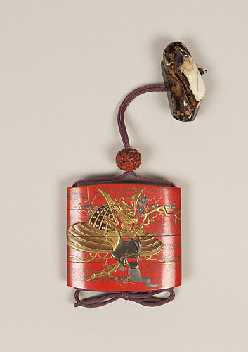 Inrō with the Noh Play Ebira (Quiver)