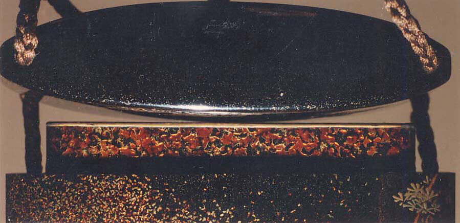 Case (Inrō) with Design of the Three Sake Tasters, Lacquer, roiro, gold and colored hiramakie, takamakie; Interior: gyobu nashiji and fundame, Japan