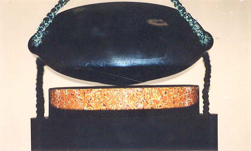 Case (Inrō) with Design of Hunter Dismounting Horse (obverse);  Two Spotted Deer (reverse), Lacquer, roiro, coloured ceramic and metal inlay; Interior: gyobu nashiji and fundame, Japan