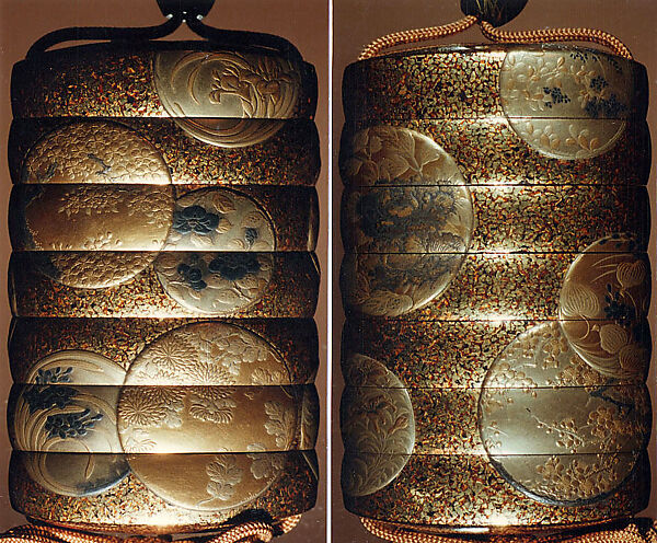 Inrō with Flower Roundels