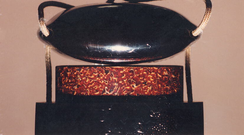 Case (Inrō) with Design of Flowering Hagi, Chrysanthemums and Autumn Grasses, Lacquer, roiro, yamimakie; Interior: gyobu nashiji and fundame, Japan