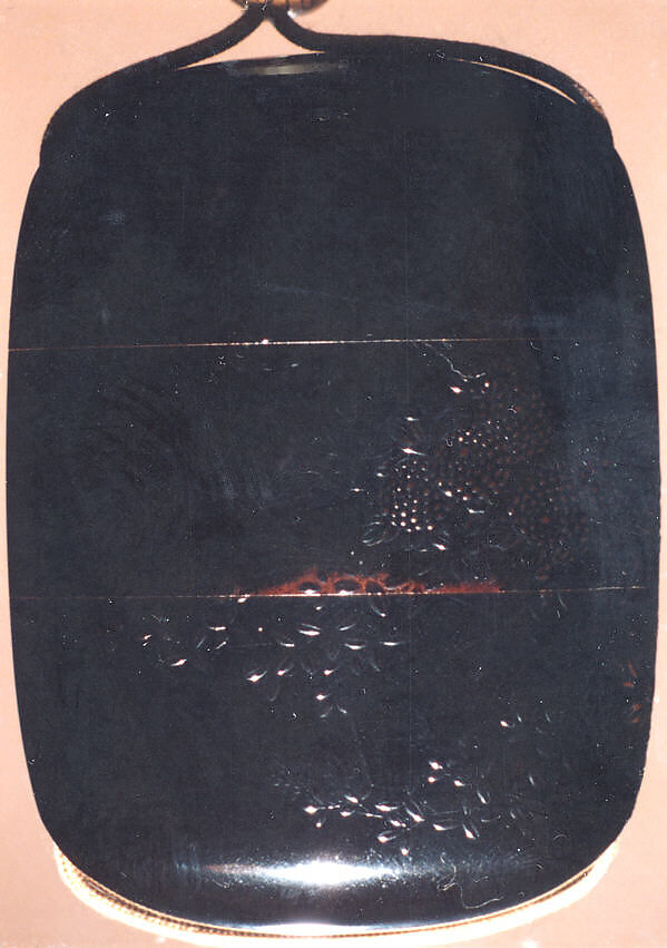 Case (Inrō) with Design of Flowering Hagi, Chrysanthemums and Autumn Grasses, Lacquer, roiro, yamimakie; Interior: gyobu nashiji and fundame, Japan