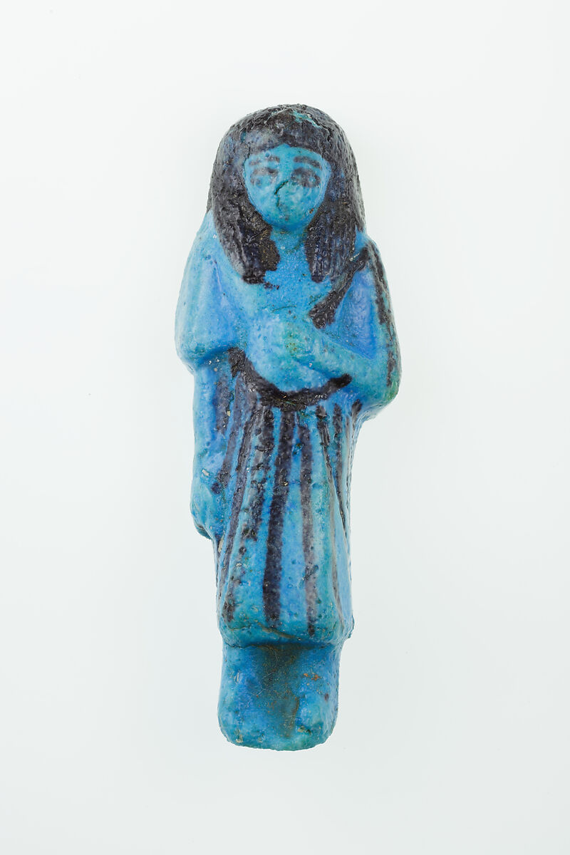 Overseer Shabti of Nauny, Faience 