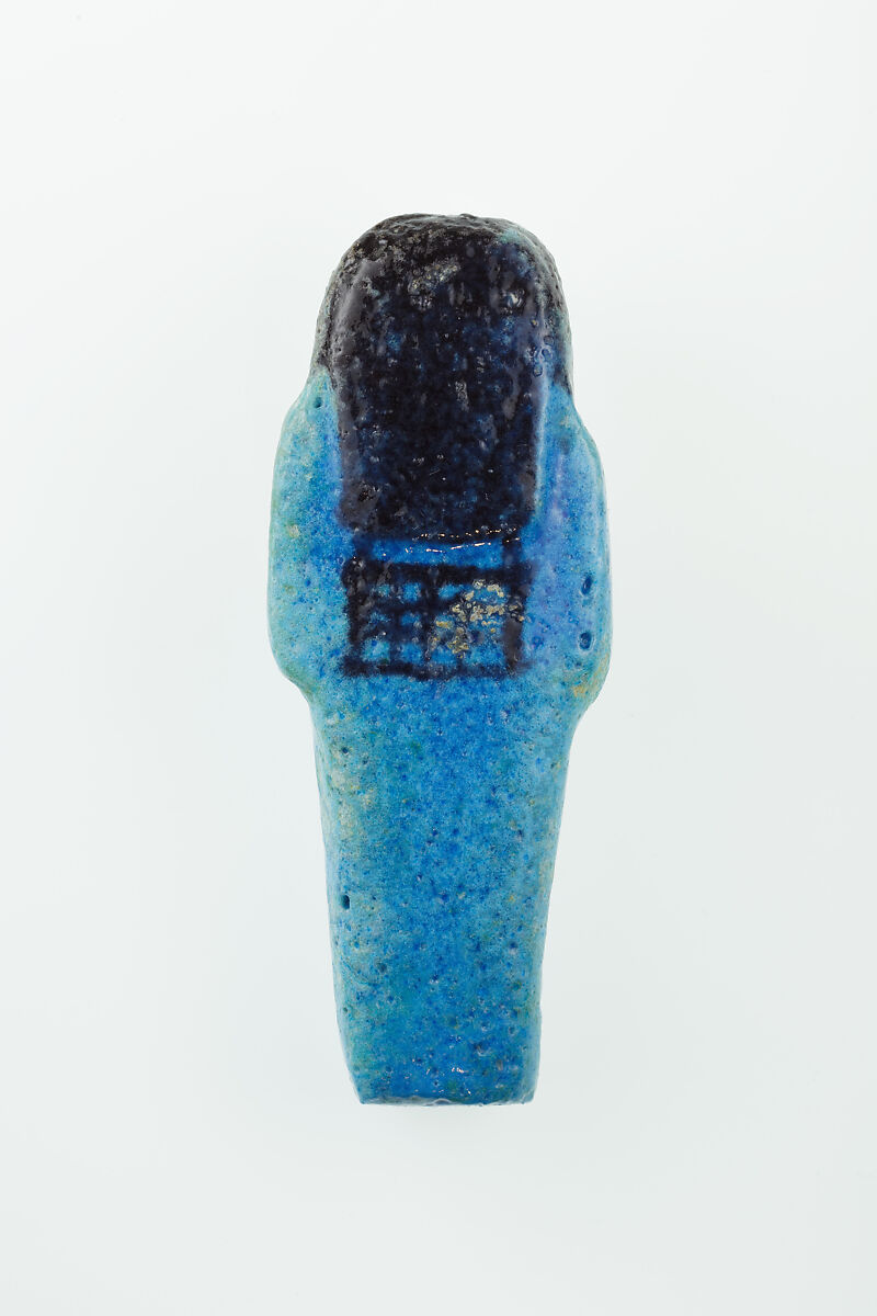 Worker Shabti of Nauny, Faience
