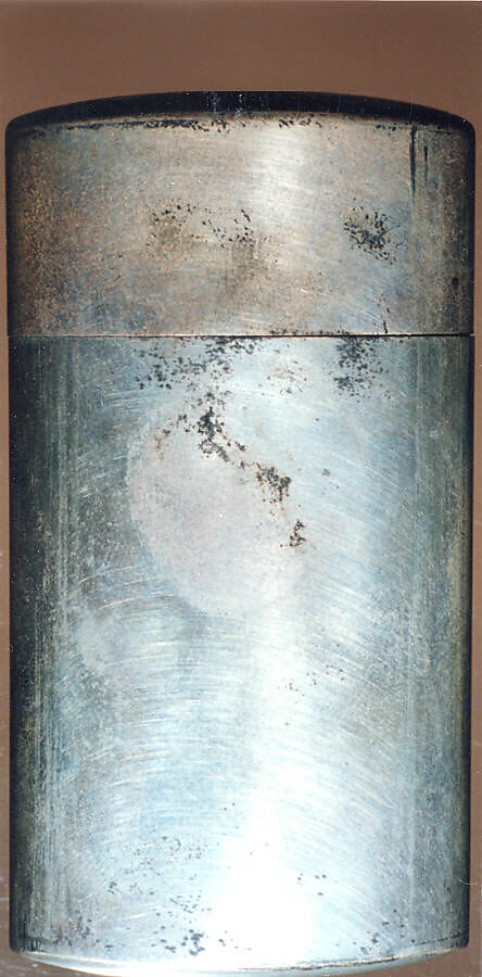 Case (Inrō) with Design of Two Cranes beneath a Flowering Cherry (obverse); Pheasant beside a Peony (reverse), Metal, silver and shibuichi metal, gold, sentoku, applied metals; Interior: silver metal, Japan