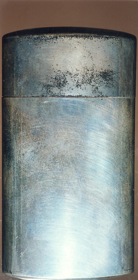 Case (Inrō) with Design of Two Cranes beneath a Flowering Cherry (obverse); Pheasant beside a Peony (reverse), Metal, silver and shibuichi metal, gold, sentoku, applied metals; Interior: silver metal, Japan