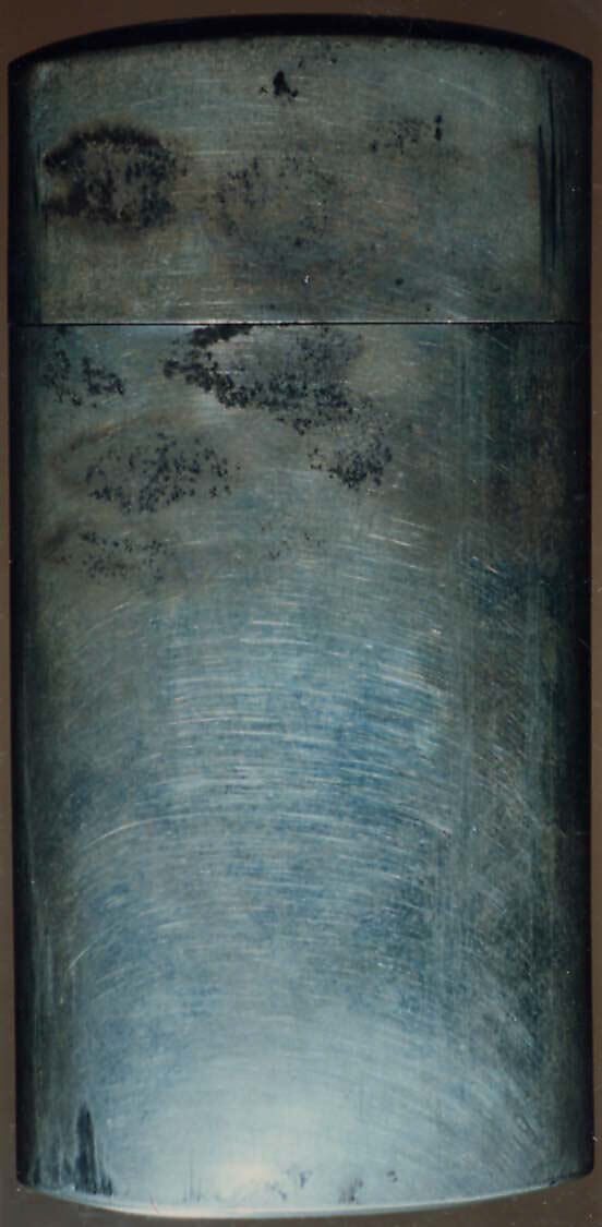 Case (Inrō) with Design of Hibiscus and Autumn Flowers beneath Clouds, Metal, shakudo, silver, gold metals, openwork, applied, relief; Interior: silver metal, Japan