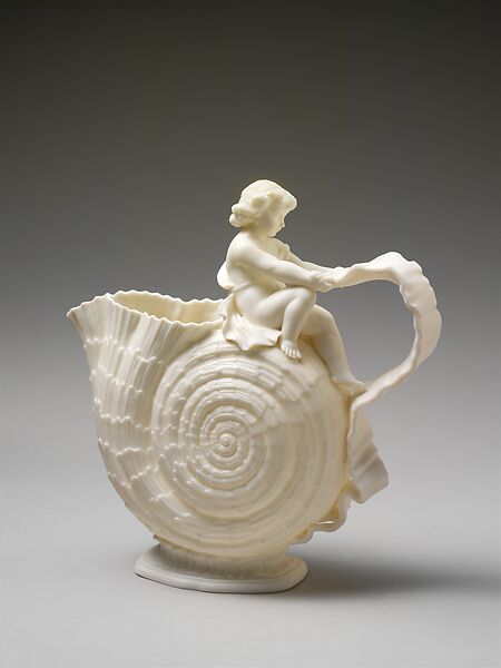 Pitcher, Willets Manufacturing Company (1879–1908), Porcelain, American 