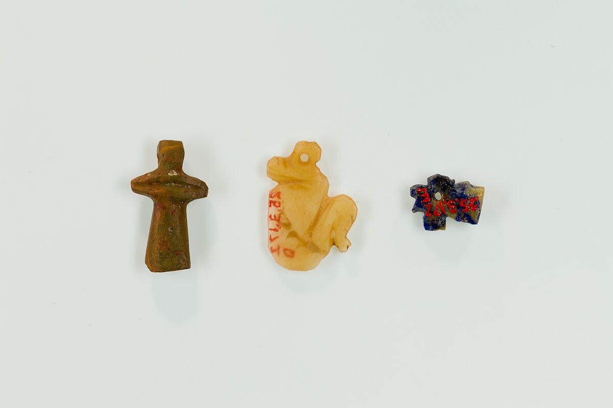 Djed Pillar Amulet, Glass