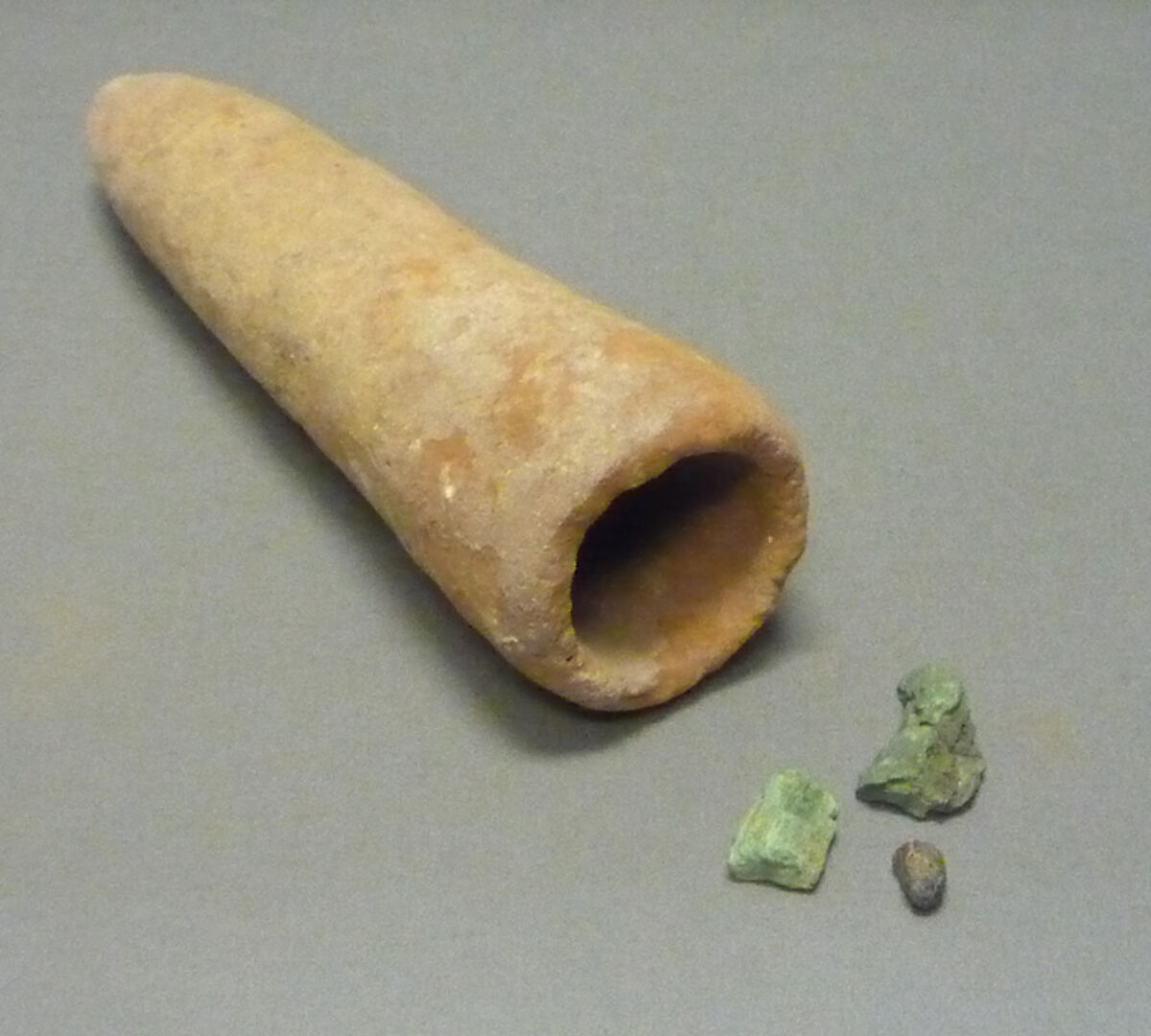 Malachite from a Smelter's Crucible, Malachite