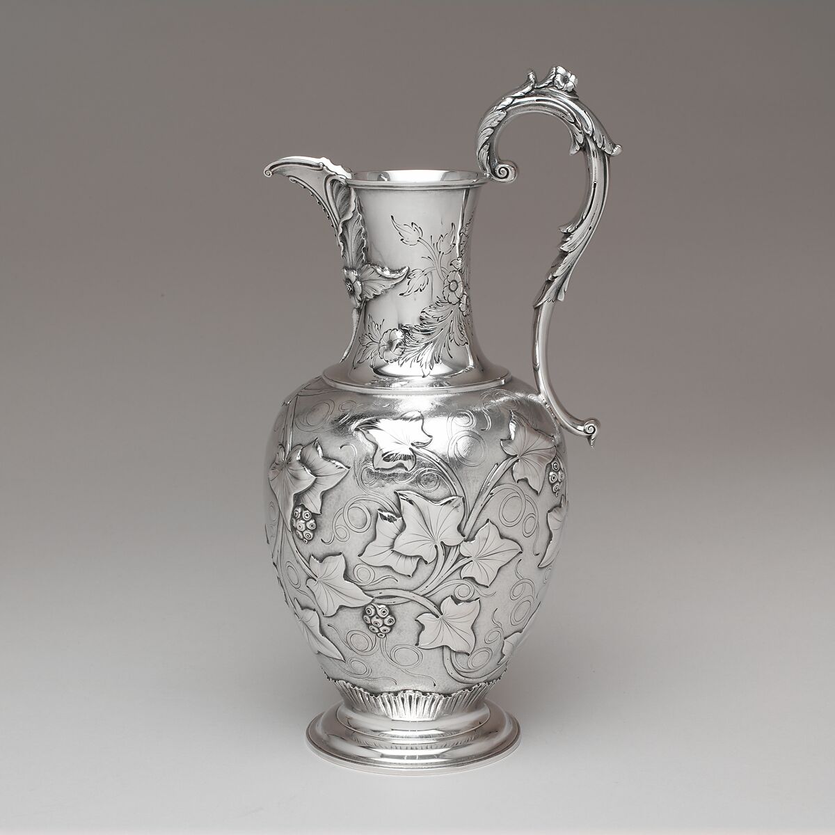 Pitcher, Robert and William Wilson (active ca. 1825–ca.1846), Silver, American 