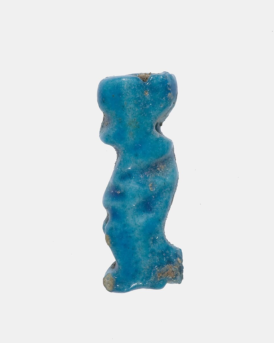 Monkey Amulet, Faience 