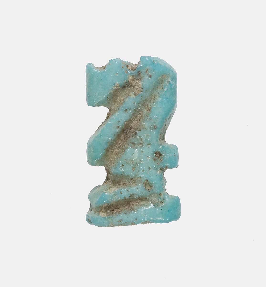 Baboon Amulet, Faience 