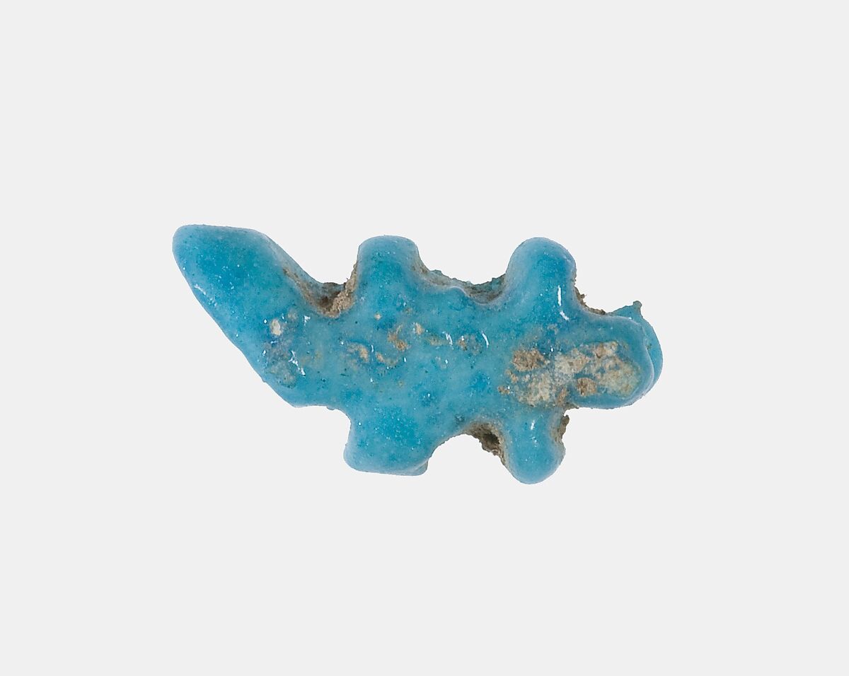 Scorpion Amulet (?), Faience 