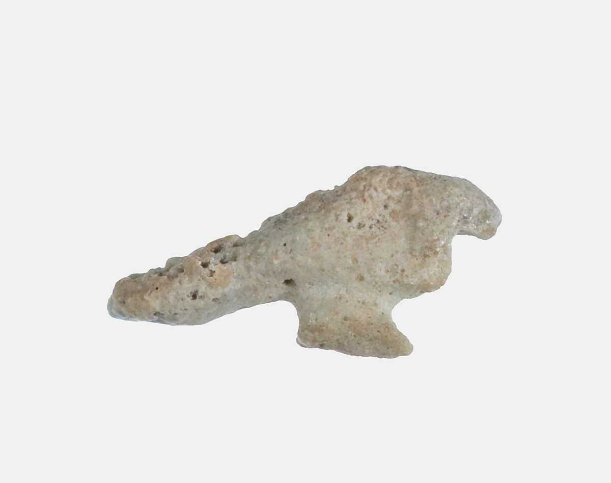 Falcon Amulet, Faience