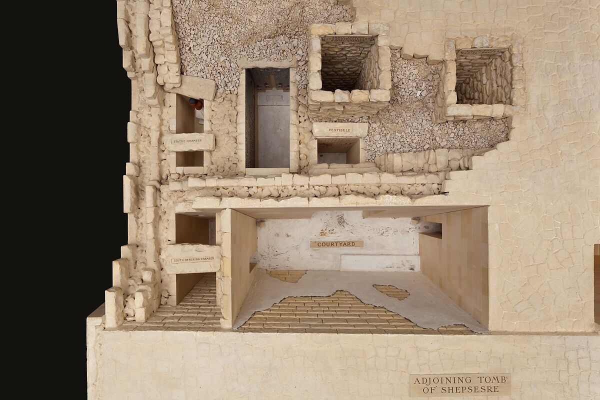 Model of the Mastaba Tomb of Perneb, Wood, plaster, paint