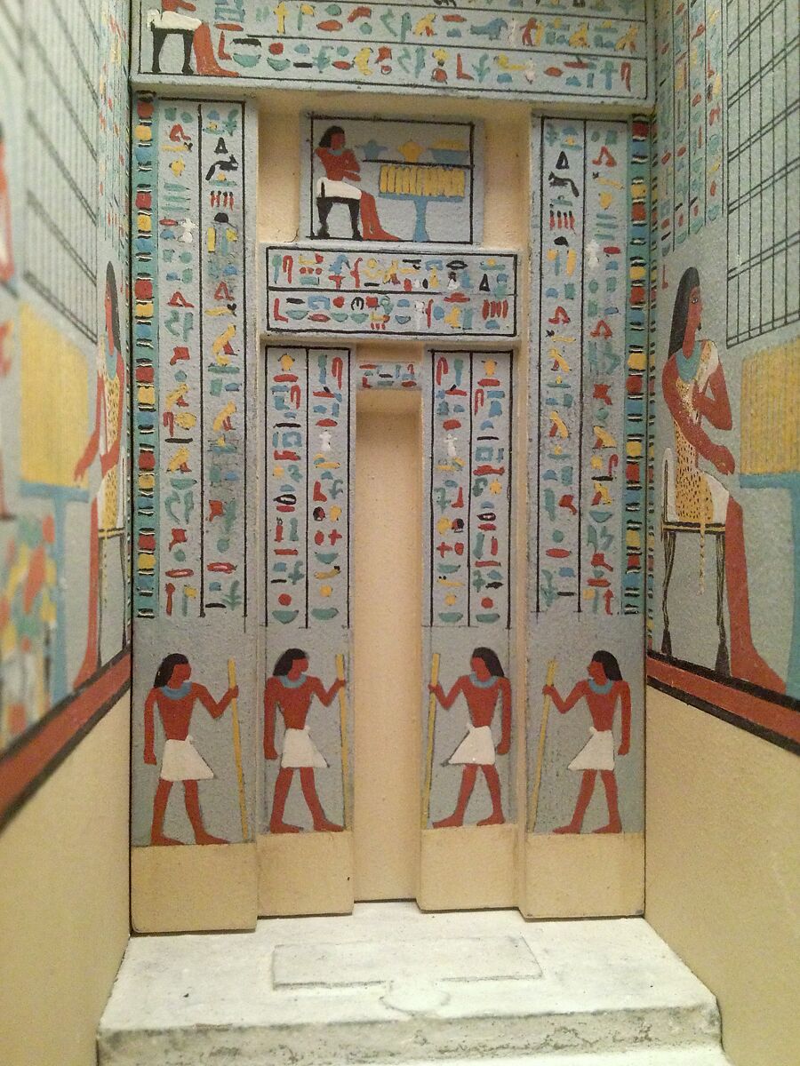 Model of the Mastaba Tomb of Perneb, Wood, plaster, paint