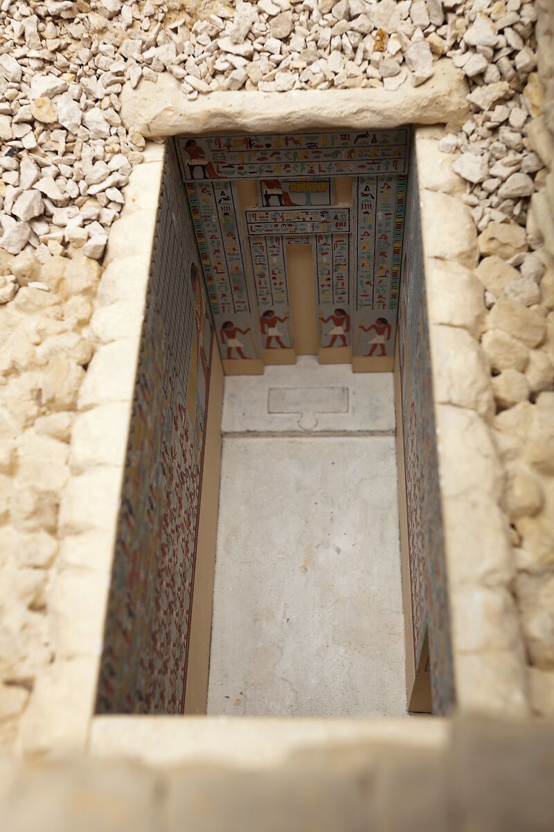 Model of the Mastaba Tomb of Perneb, Wood, plaster, paint