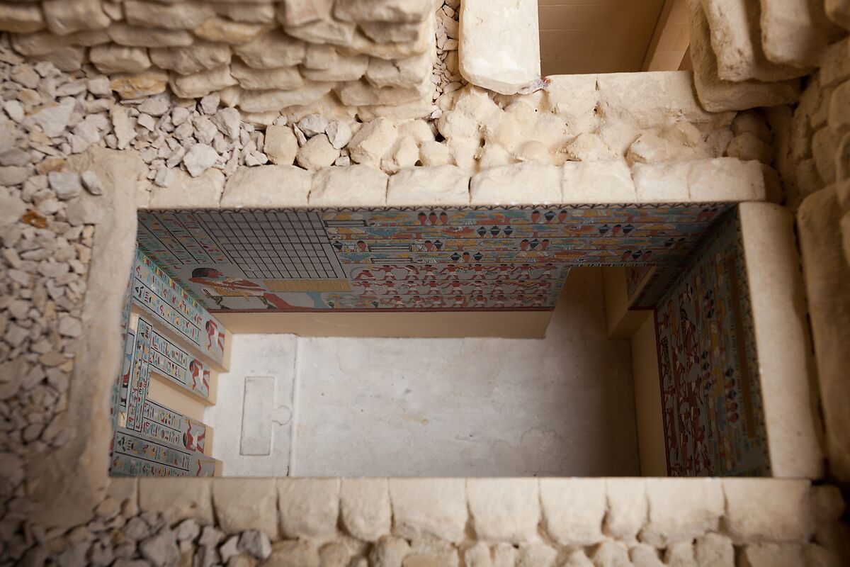 Model of the Mastaba Tomb of Perneb, Wood, plaster, paint