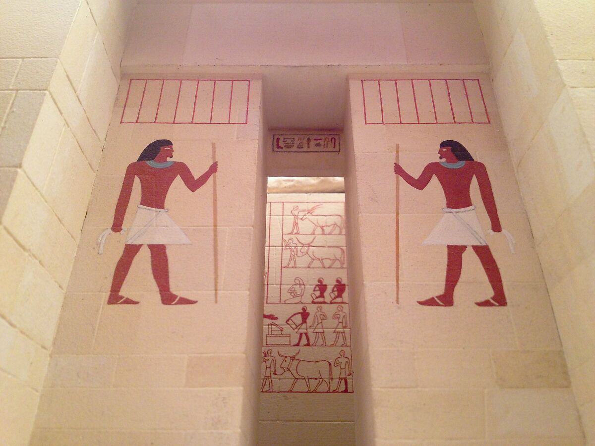 Model of the Mastaba Tomb of Perneb, Wood, plaster, paint