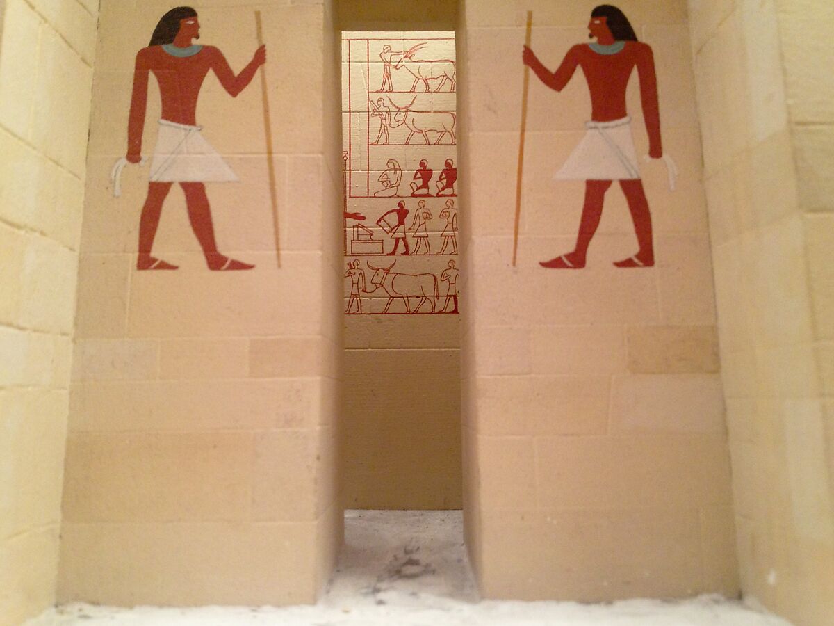 Model of the Mastaba Tomb of Perneb, Wood, plaster, paint