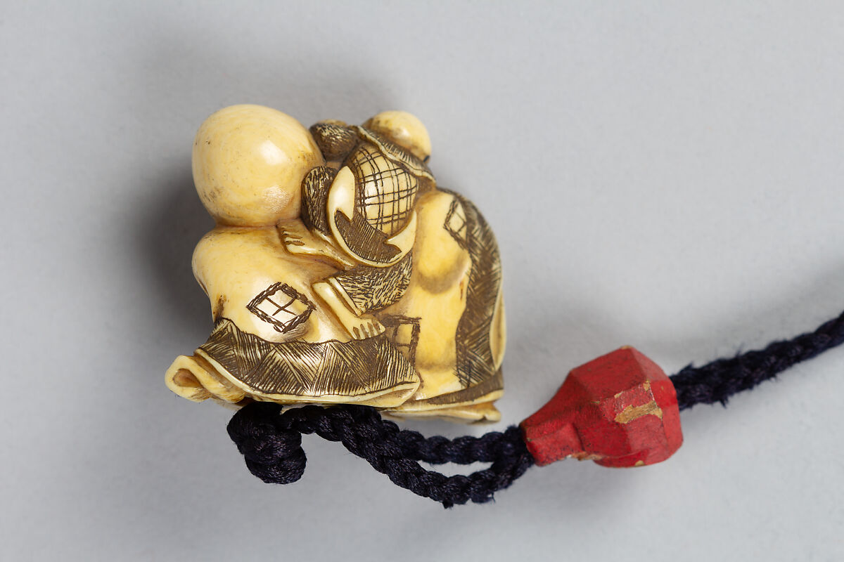 Case (Inrō) with Design of Five Playing Horses, Lacquer, kinji, black, silver, gold hiramakie, takamakie, nashiji; Interior: nashiji and fundame, Japan