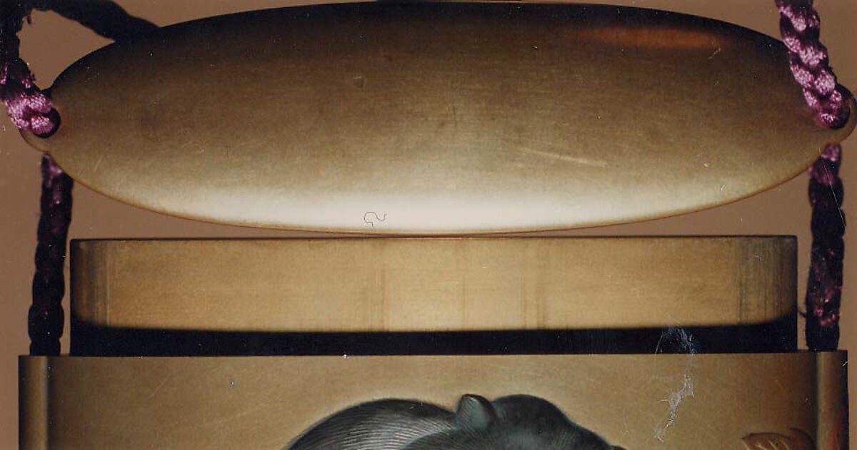 Case (Inrō) with Design of Flowering Peonies (obverse) Cat Biting into Peony Stem (reverse), Lacquer, kinji, gold, silver, red and coloured hiramakie, takamakie, inlaid eyes; Interior: fundame, Japan