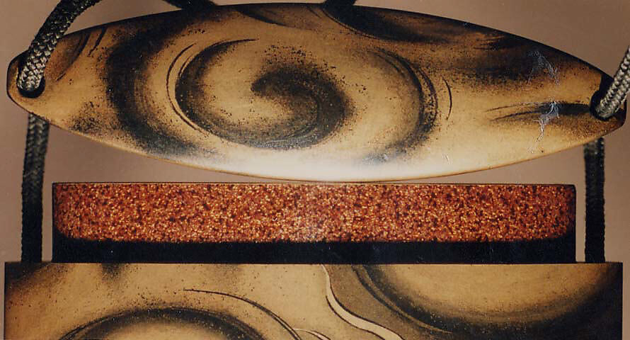 Case (Inrō) with Design of Dragon among Spiraling Clouds, Lacquer, fundame, sumie togidashi; Interior: gyobu nashiji & fundame, Japan