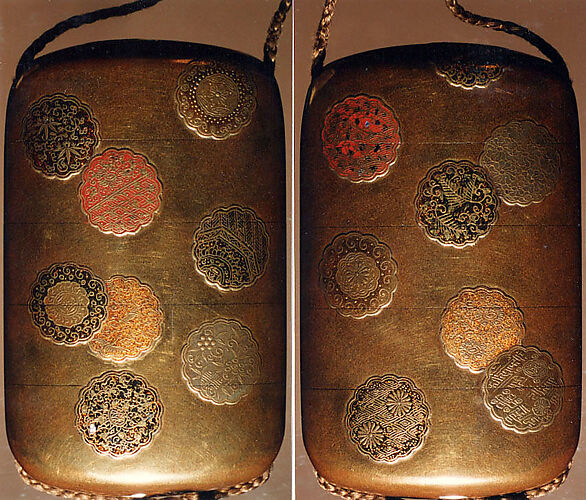 Case (Inrō) with Design of Scalloped Medallions