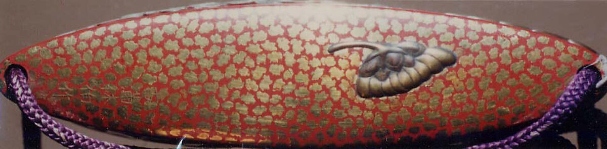 Case (Inrō) with Design of Large Chrysanthemum Blossoms, Lacquer, red, hirame, gold, silver and black takamakie, raden inlay; Interior: red lacquer and fundame, Japan