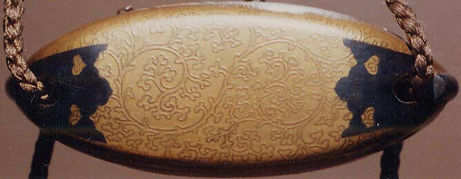 Case (Inrō) with Design of Sages Seated beside Table in Front of Screens, Lacquer, kinji, gold, silver, dark brown and red hiramakie, aogai, white lacquer; Interior: nashiji and fundame, Japan