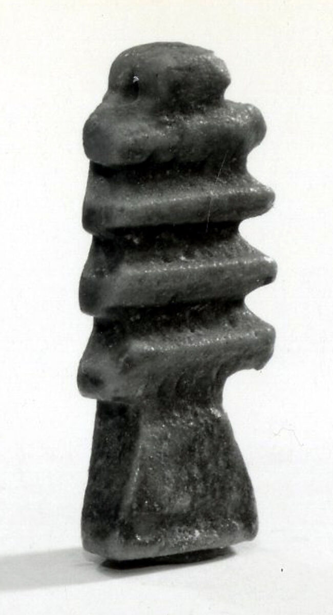 Djed pillar Amulet, Faience(?) 