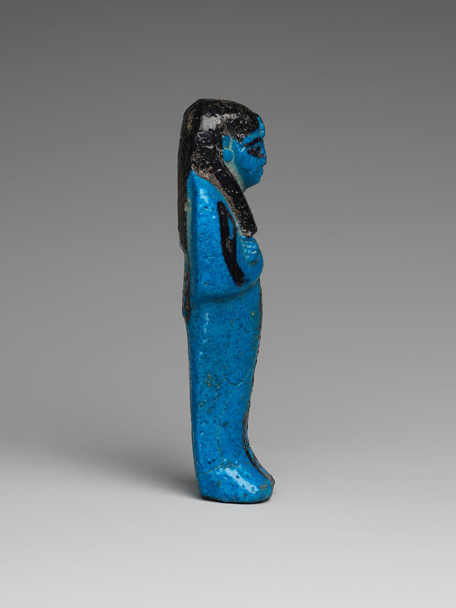 Shabti of the Adoratrice of Hathor ("Duahathor")  Henettawy, wife of Painedjem I, Faience