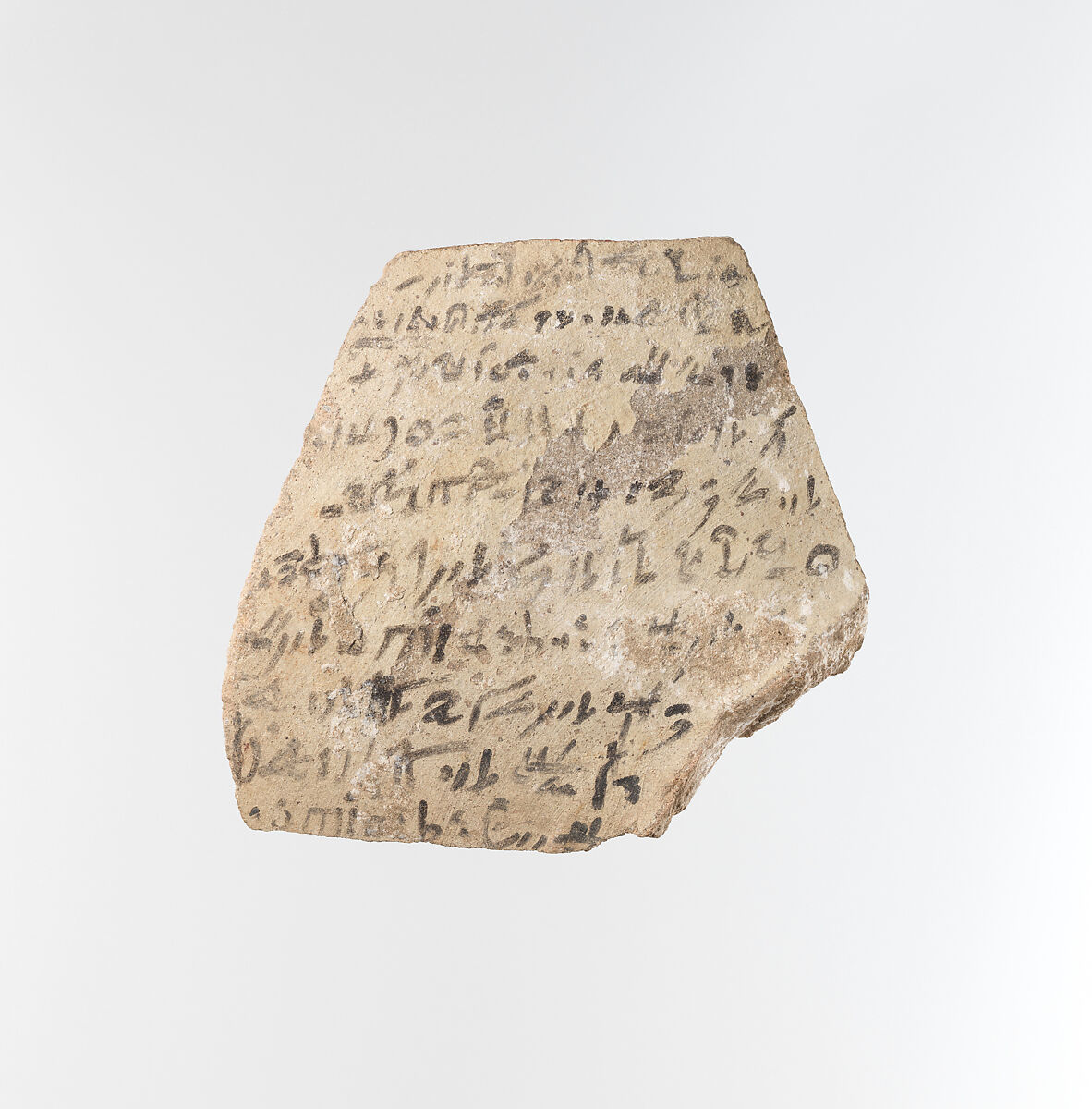 Ostracon, Pottery, ink 