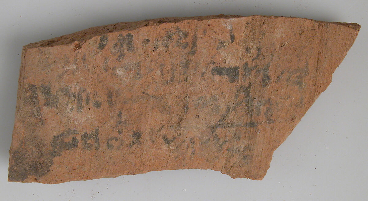 Ostracon, Pottery, ink