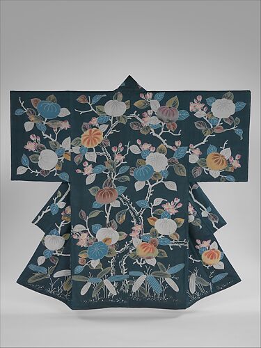 | (Yogi) Art The with and (1868–1912) Meiji Japan Lobster Museum | of Metropolitan Crest period Coverlet | Kimono-Shaped