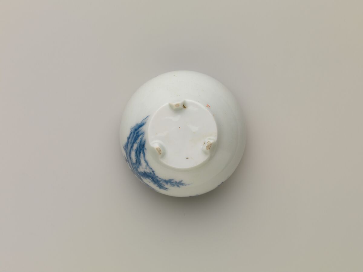 Incense Burner with Cover, White porcelain decorated with blue under the glaze (Hirado ware), Japan