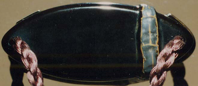 Case (Inrō) with Design of Dragonflies, Lacquer, roiro, gold and black hiramakie, ceramic, raden inlay; Interior: nashiji and fundame, Japan