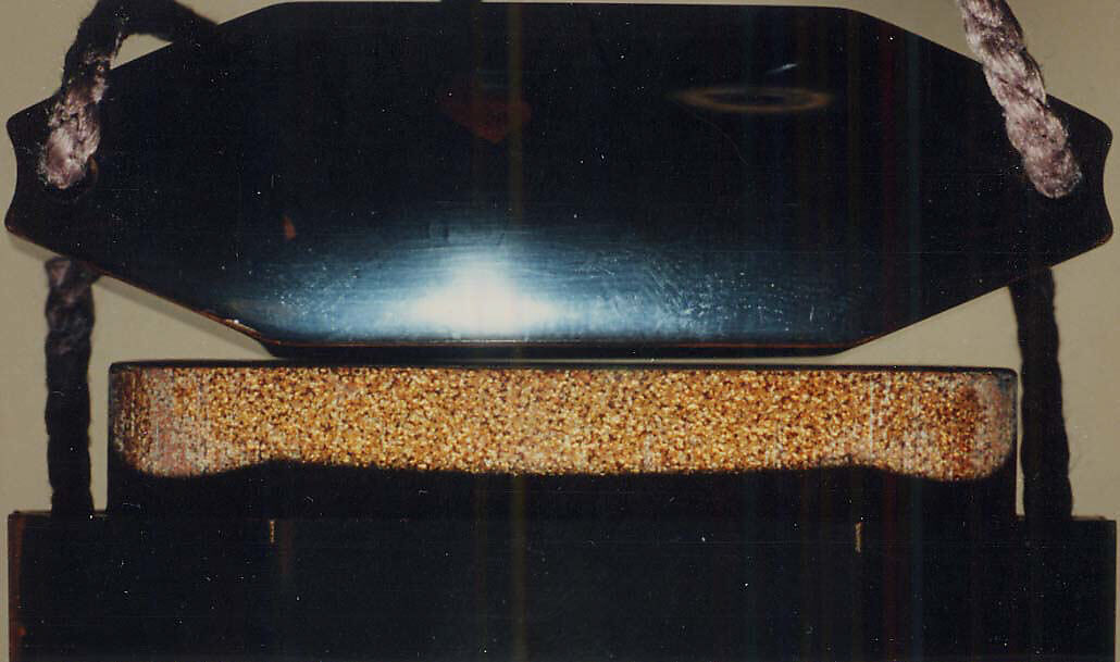 Case (Inrō) with Design of Chickens beside Spring Plants, Lacquer, roiro, gold and coloured hiramakie, kirigane, applied tsuishu; Interior: nashiji and fundame, Japan